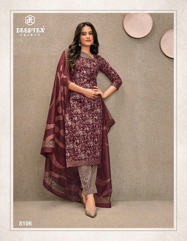 Deeptex Miss India Vol 81 Printed Cotton Dress Material